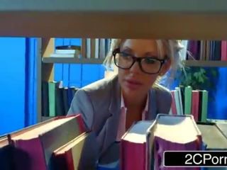 Bored Busty Librarian Courtney Taylor Hankering For a Hard penis to Suck