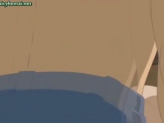 Anime cutie makakakuha ng pagtatalik na pambutas ng puwit fucked