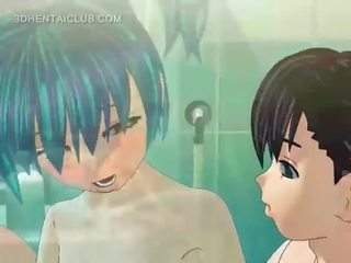 Anime xxx klipas lėlė gauna pakliuvom geras į dušas