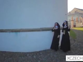 Crazy bizzare xxx film with catholic nuns and the monster!
